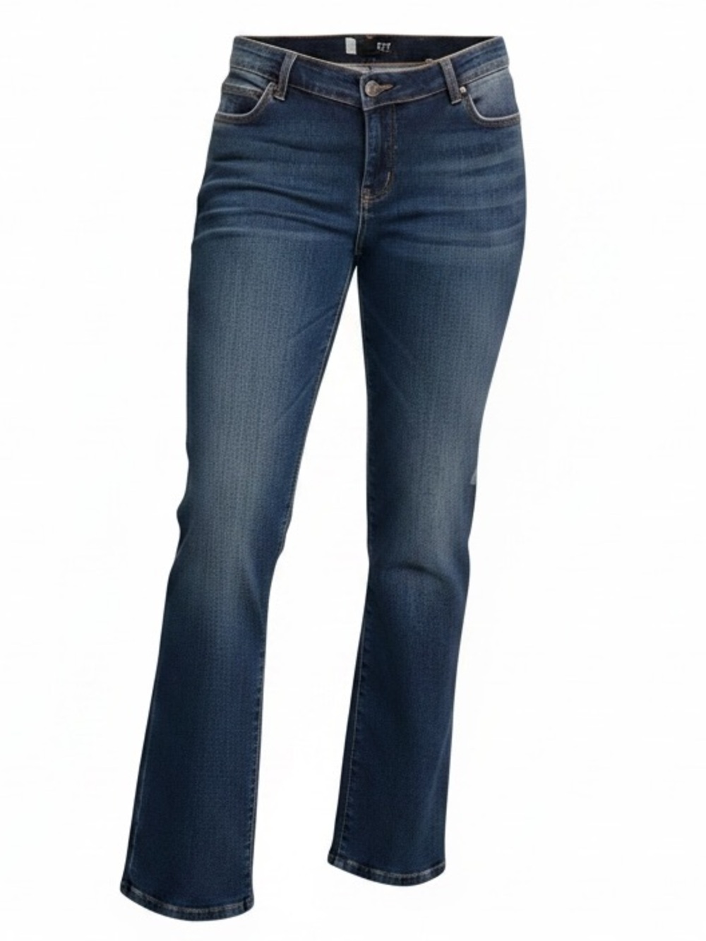 Kut from the Kloth Mid-Rise Dark Blue Flare Jeans 14 Petite NWOT